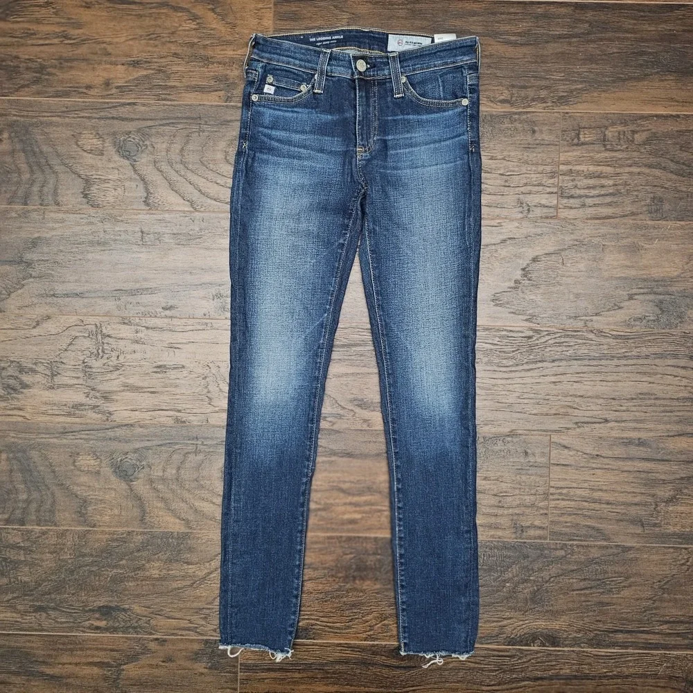 AG Adriano Goldschmied Womens 24R The Legging Ankle Super Skinny Distressed‎